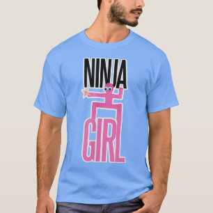 T-shirt Chemise fille Ninja rose pour un ninja girly migno