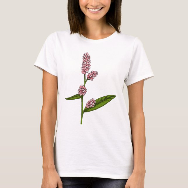 T-shirt Chemise Fleur Cute (Devant)