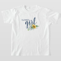 Chemise Fleur Fille Tournesol Mariage