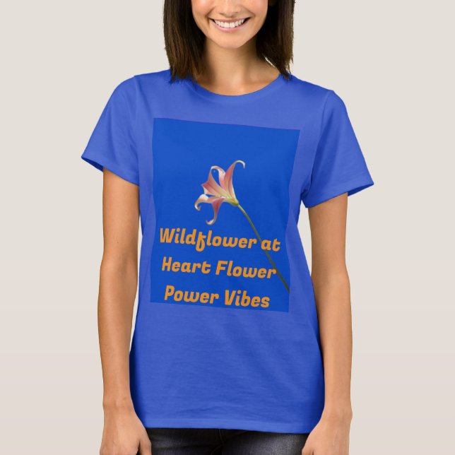 T-shirt "Chemise Fleur Humaine" (Devant)