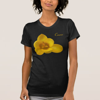 T-shirt Chemise Fleur T Crocus Jaune Personnalisable