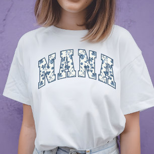 T-shirt Chemise Floral Nana, Cadeau d'anniversaire pour gr