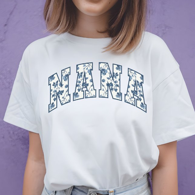 T-shirt Chemise Floral Nana, Cadeau d'anniversaire pour gr (nana floral shirt, floral nana gift, nana Christmas gift, nana birthday gift, shirt for nana)