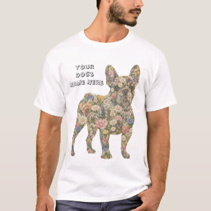 T-shirt Chemise florale Bouledogue français Cadeau de ma