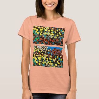 T-shirt Chemise florale multicolore