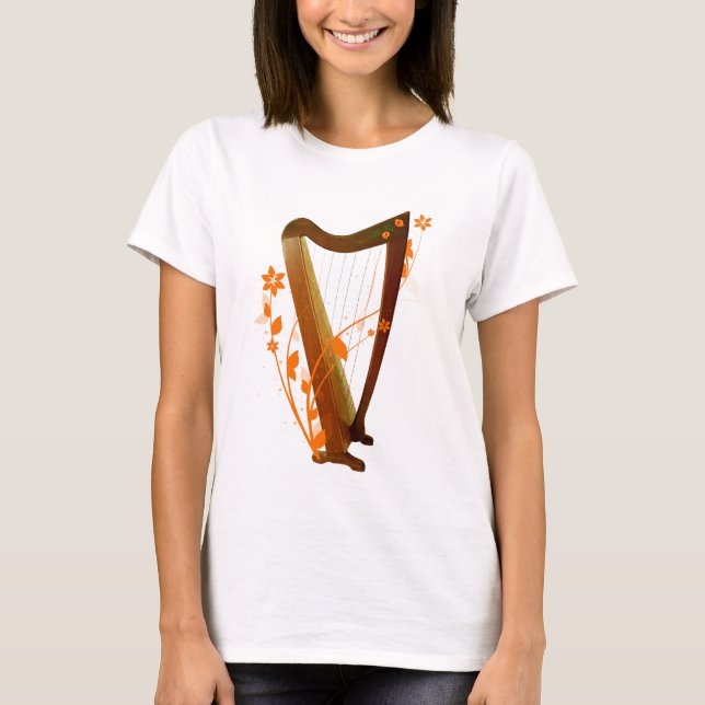 T-shirt Chemise folklorique d'harpe (Devant)