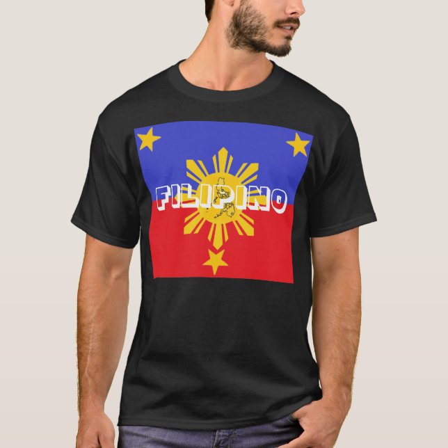 T-shirt Chemise foncée de base philippine (Devant)
