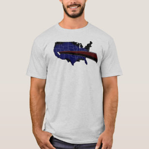 T-shirt Chemise foncée de logo de nation de Buffalo
