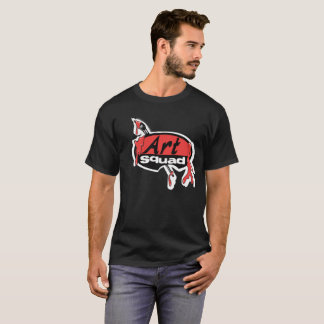T-shirt Chemise foncée de peloton d'art