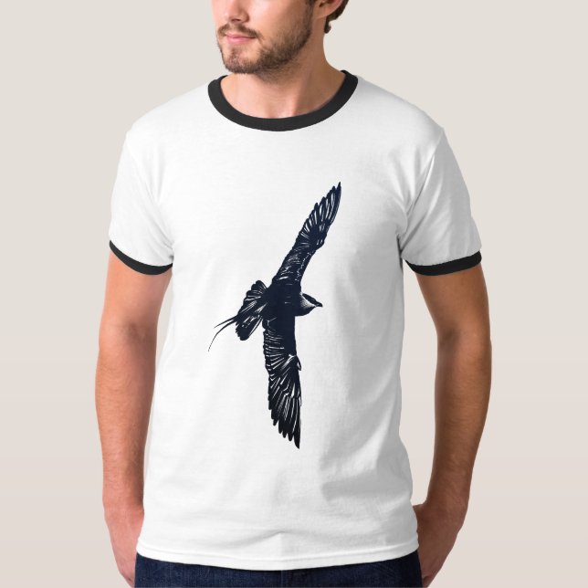 T-shirt Chemise foncée de Skua en vol (Devant)