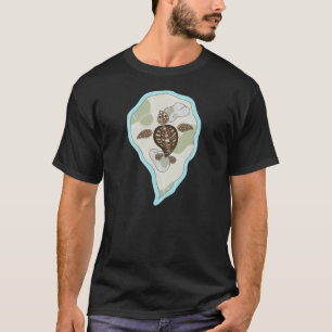 T-shirt Chemise foncée pour hommes Callie la tortue de mer