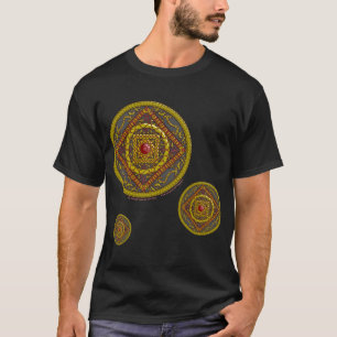 T-shirt Chemise foncée pour hommes Mandala Scorpion