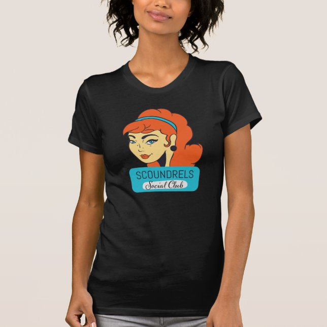 T-shirt Chemise foncée pour les filles (Devant)