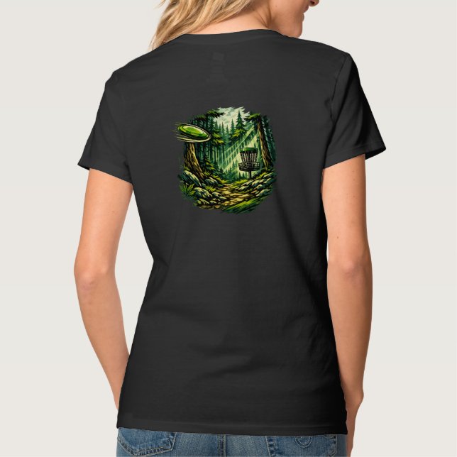 T-shirt Chemise forest disc femmes (Dos)