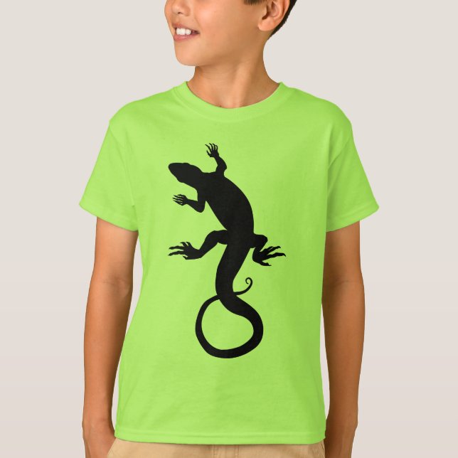 T-shirt Chemise fraîche de reptile de filles de garçons de (Devant)