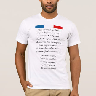 T-shirt Chemise française d'hymne national