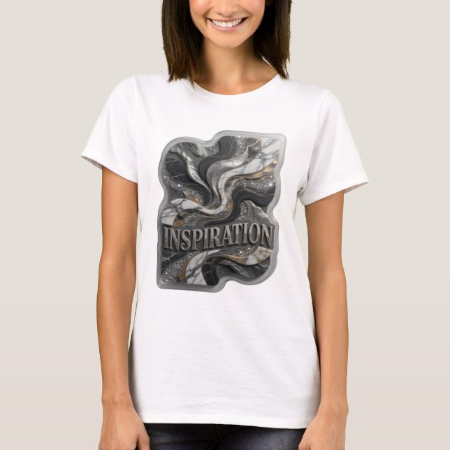 T-shirt Chemise Fresh Silver INSPIRATION Slogan (Devant)