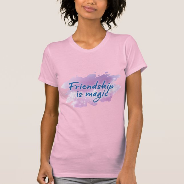 T-shirt Chemise Friendship Is Magic (Devant)