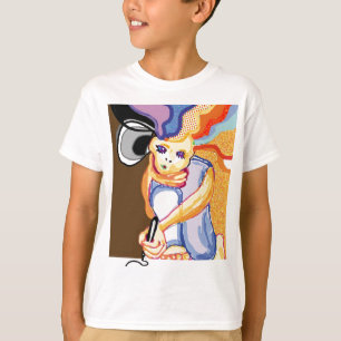 T-shirt chemise fumée de l'artiste