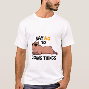T-shirt Chemise Funny Capybara