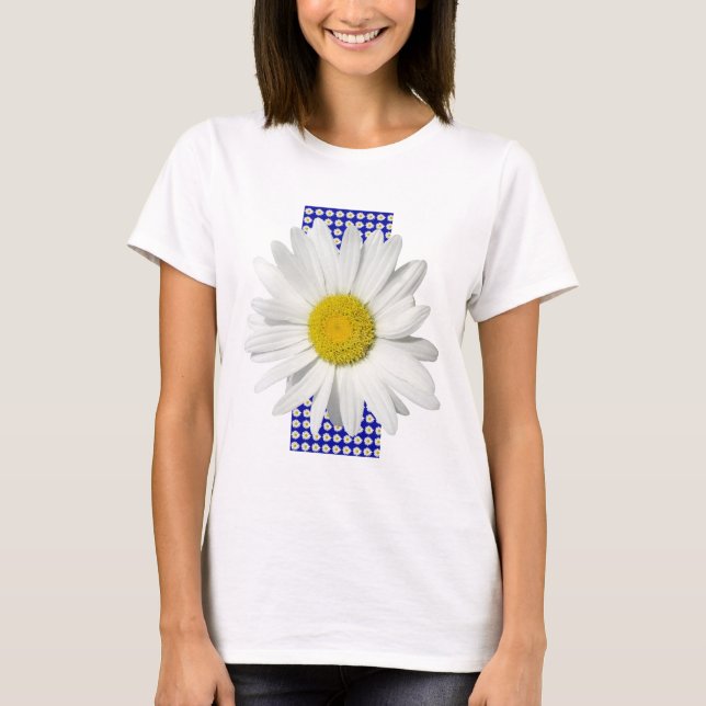T-shirt Chemise gaie de marguerite blanche (Devant)