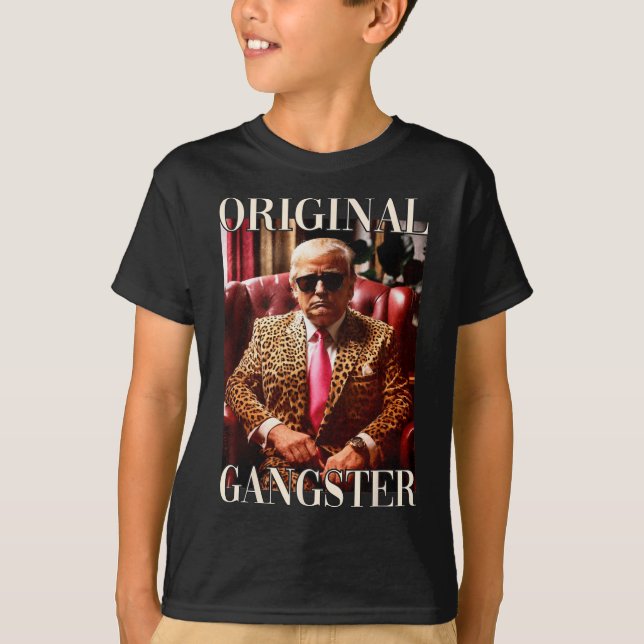 T-shirt Chemise Gangster originale Maga Donald Trump 20 (Devant)
