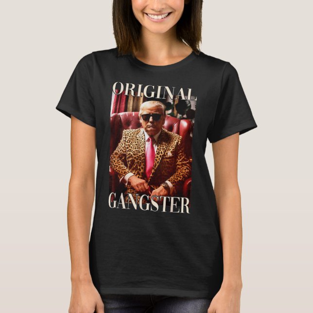 T-shirt Chemise Gangster originale Maga Donald Trump 20 (Devant)