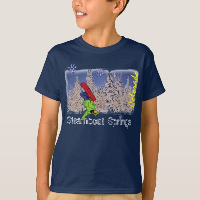 T-shirt Chemise garçons Steamboat Springs (Devant)