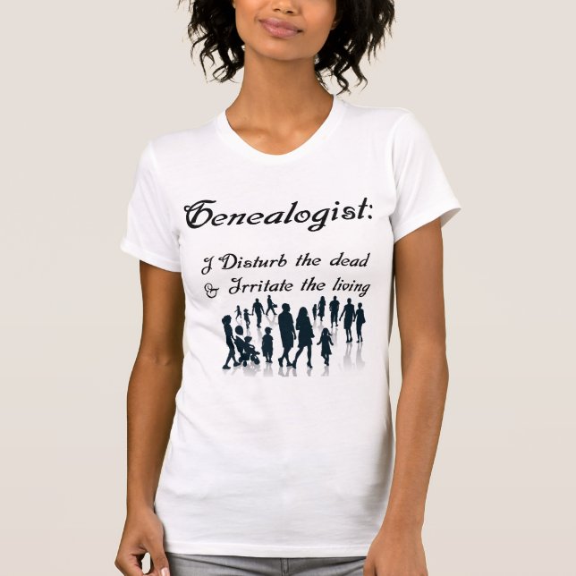 T-shirt Chemise généalogiste drôle (Devant)