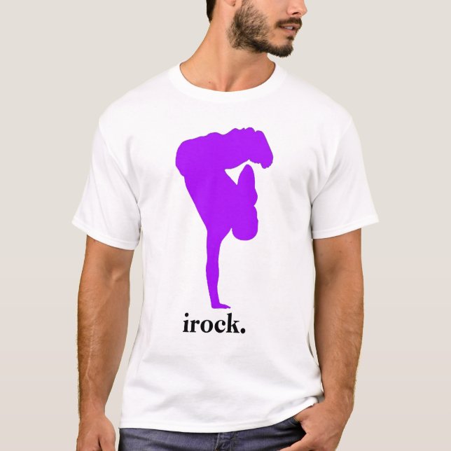 T-shirt Chemise géniale d'irock pour des types (Devant)