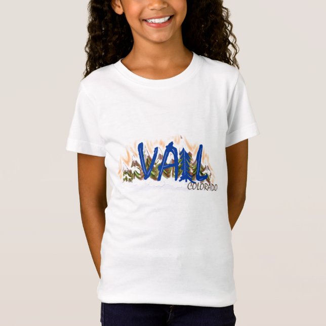 T-Shirt Chemise Girls Vail Colorado (Devant)