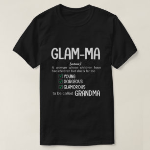 T-shirt Chemise Glamma RD, Chemise Grand-Mère, Cadeau Pour