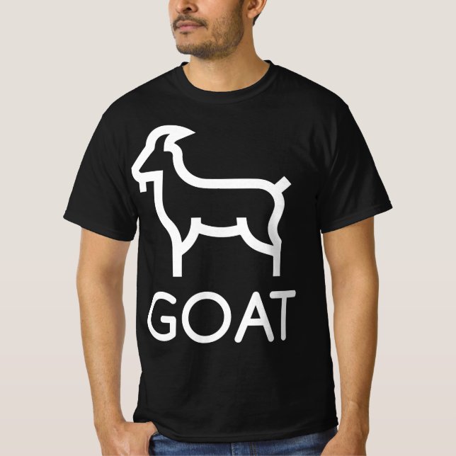 T-shirt Chemise GOAT - le plus grand de tous les temps (Devant)