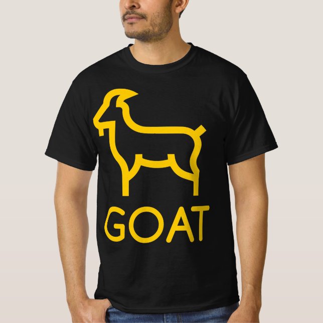 T-shirt Chemise GOAT - le plus grand de tous les temps (Devant)