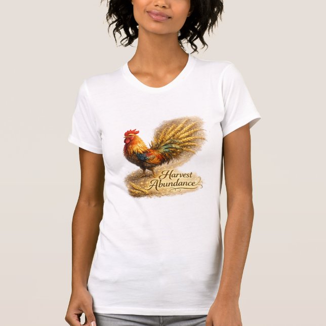 T-shirt Chemise Golden Harvest Rooster (Devant)