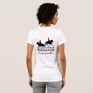 T-shirt Chemise Golden Horse Dressage & Equitation de Trav
