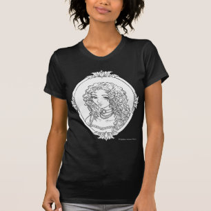 T-shirt Chemise gothique de croquis de Vampiresse de La de
