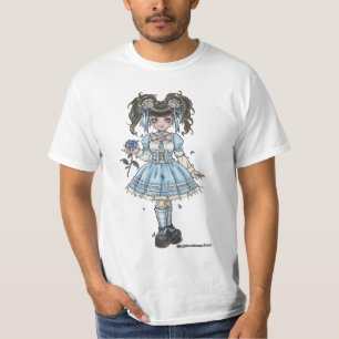 T-shirt Chemise gothique de Lolita de fleur