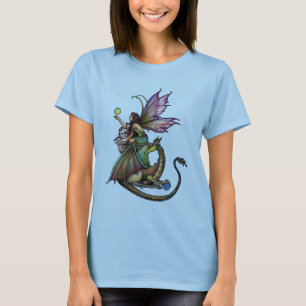 T-shirt Chemise gothique fée et dragon dames