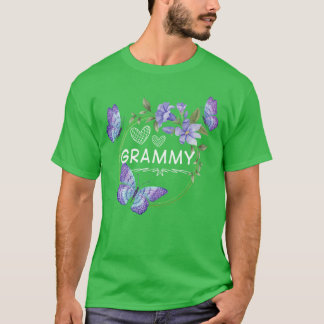 T-shirt Chemise Grammy pour femmes avec papillons Mères Da