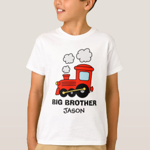 T-shirt Chemise grand frère personnalisée Train jouet ro