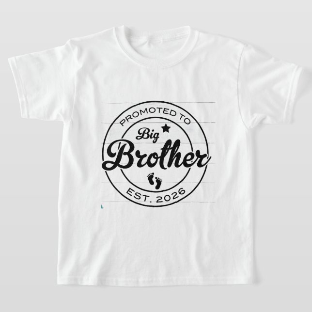T-shirt chemise grand frère, promu chemise grand frère, (Poser)