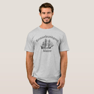 T-shirt Chemise grande de bateau de Kennebunkport Maine