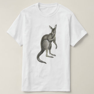 T-shirt Chemise graphique à motif de croquis de kangourou