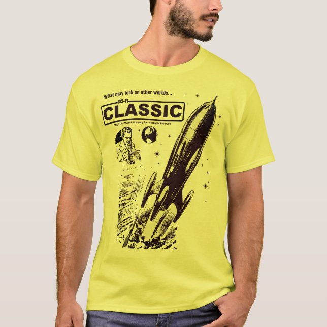 T-shirt Chemise graphique classique de science-fiction des (Devant)