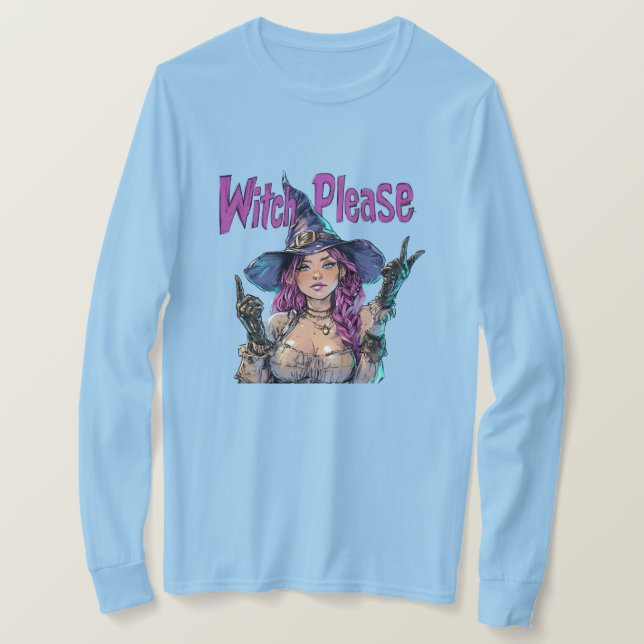 T-shirt Chemise graphique de Halloween « Witch Please » –  (Design devant)