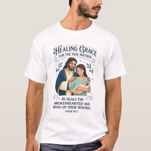 T-shirt Chemise graphique d'encouragement post-partum Jésu