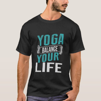 T-shirt Chemise graphique en détresse Yoga Équilibre Votre