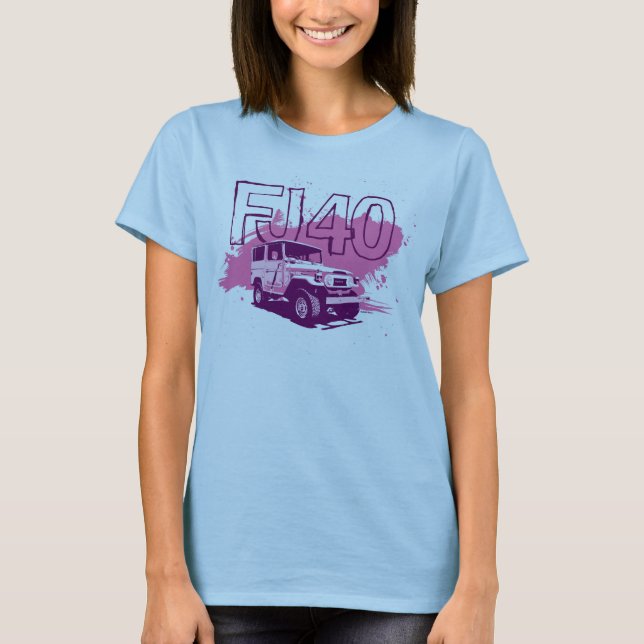 T-shirt Chemise graphique FJ40 Landcruiser pour dames (Devant)