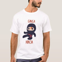 Chemise graphique masculine Ginga Ninja drôle